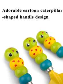 1 Set (3pcs) Caterpillar Outdoor Gardening Tools For Flower And Plant Cultivation, Suitable For Beach Foraging, Succulent Planting, Vegetable Gardening, Garden Tools, Outdoor Garden, Vegetable Patch, Farm - View 5