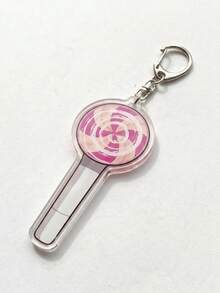 1pc K-POP Light Stick Keychain, Mini Acrylic Light Stick Keychain, Monster/NEW Jeans/TWICE/EXO/TXT, Perfect Gift For Fans, Convenient To Carry And Collect, K-POP Light Stick Keychain, Gift, MOA Keychain, Carat Merchandise, Stay Accessories, TWICE/Once Gift, Light Stick, ARMY Collectibles - Multicolor - View 7