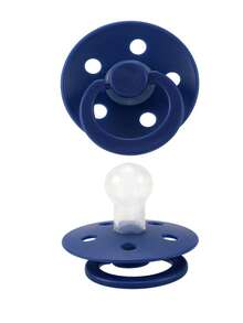 1 pieza Chupete multicolor tipo macaron, mordedor de silicona calmante para bebés recién nacidos, chupete súper suave similar al pecho para el destete - Multicolor - Ver 32