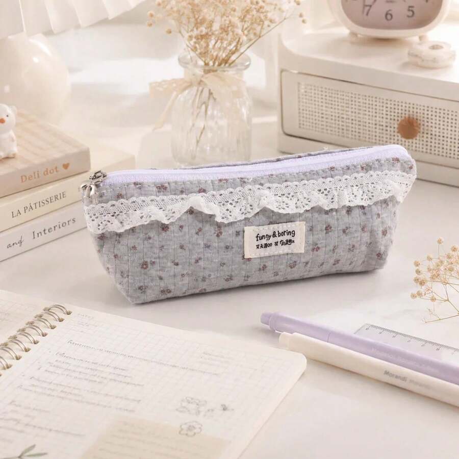 Roll-Up Pencil Bags - Gray - View 1