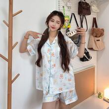 San-X 女款冰絲短袖薄款卡通日系圓點涼感睡衣居家服 - 彩色 - 查看 9