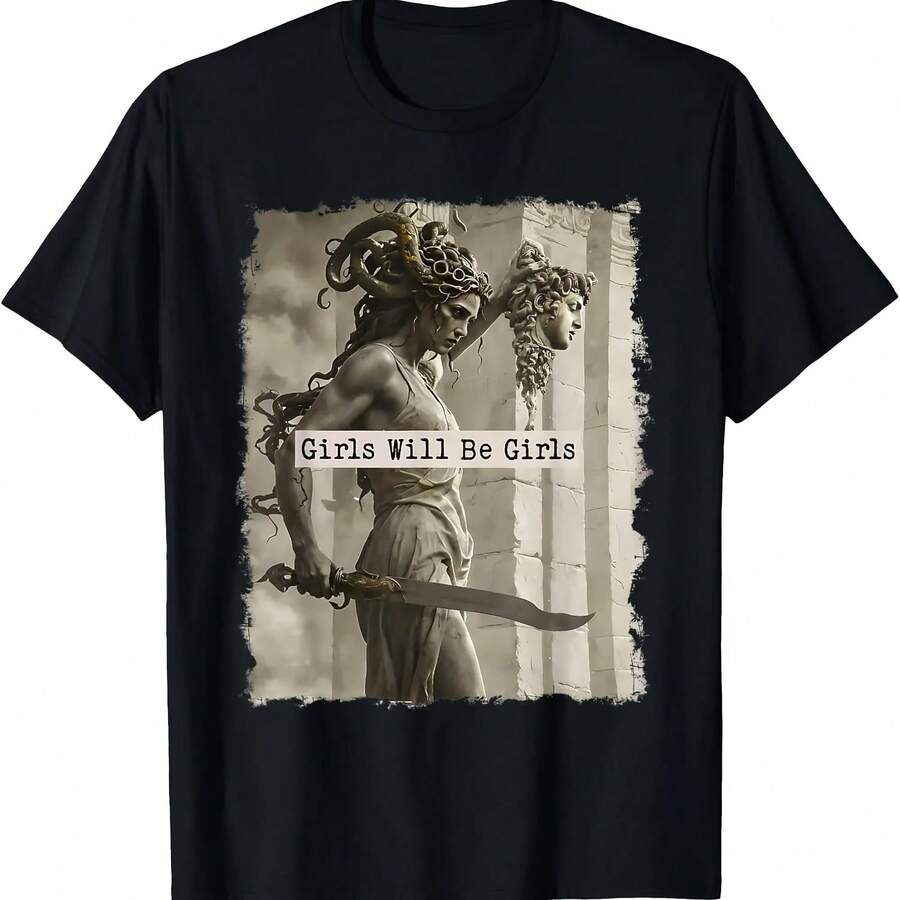 T-Shirt With Funny Phrases For Girls And Women - 款式 - 查看 1