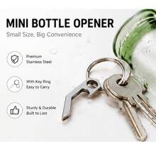 1/2/3pcs Mini Bottle Opener Keychain, Portable Pocket Beer Opener, Lightweight Key Ring Tool, Suitable For Camping, Travel, Outdoor Activities And Daily Home Use - Multicolor - View 5