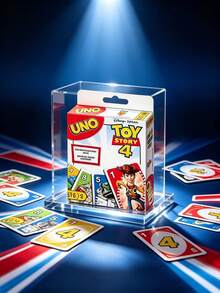 UNO 4 聯名桌上遊戲卡牌，多人休閒派對桌上卡牌遊戲，成人家庭互動趣味遊戲卡，派對團隊建設娛樂收藏桌上遊戲禮物 - UNO 玩具總動 - 查看 4