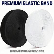 RoYishi 5 Yards Elastic Bands For Sewing, 10-50mm Wide Elastic Fabric Band Springy Stretch Knitting Elastic - 5 Yards - View 2
