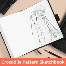 Hardcover Sketchbook, Blank Drawing Notebook With Elastic Band, Portable Art Journal For Sketching, Doodling And Journaling - blank - View 6