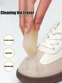 2/1pc Rubber Eraser For Cleaning Suede Shoes - Non-Electric Stain Remover, Suitable For Sneakers, Clothes, Glass, Walls, Floors, Furniture - Multipurpose Dry Cleaning Tool, Gentle On Fabrics, ABS Material, Christmas Theme, Suitable For Campus Life - A - View 4