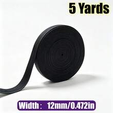 RoYishi 5 Yards Elastic Bands For Sewing, 10-50mm Wide Elastic Fabric Band Springy Stretch Knitting Elastic - 5 Yards - View 17