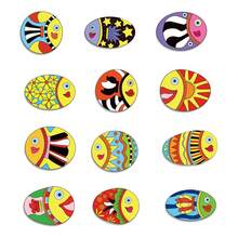 hoojojo 12Pcs Felt Storytelling Teaching Set, "12 Fish" Felt Story Cards, Role-Playing Props, Storytelling Teaching Aid, English Picture Book Story Activity, Classroom Interactive Game, Back-To-School Essential - Multicolor - View 6