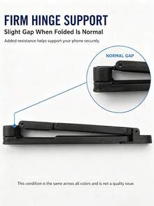 Portable Foldable Phone Stand, Mini Keychain Phone Holder With Spring Clip, Compact Travel Support Stand, Compatible With All Smartphones Under 20.32cm, Ideal Office Accessory, Travel Accessory, Perfect Birthday Gift For Friends And Family, College Essential - Multicolor - View 9