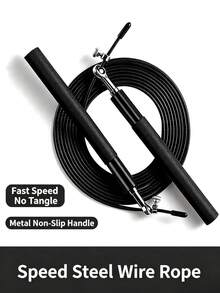Speed Jump Rope, Universal‑Shaft Steel Wire Jump Rope, Professional Fitness Steel Wire Skipping Rope, Aluminum Alloy Handles For Men & Women, Suitable For Teenagers, Home, Outdoor, Park, School And Competition Use - A - View 9
