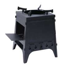 Sturdy Metal Frame, Stable Combustion Chamber For  Outdoor Cooking And Heating - Black - View 2