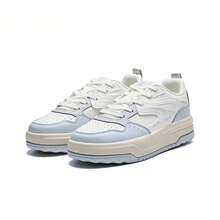 XTEP New Casual Thick-Sole Platform Versatile Women's Sneakers - White/Gray-blue - View 6
