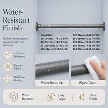 1pc Universal Telescopic Rod, Built-In Sturdy Spring Locking Mechanism, High Load-Bearing Capacity, Honeycomb Base Enhanced Suction Power, Suitable For Shower Curtain Rod, Curtain Rod, Clothes Drying Rod, Wardrobe Rod, Door Curtain Rod, Kitchen Hanging Rod And More - Multicolor - View 4