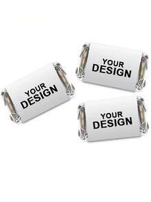 Customized Personalized Mini Candy Stickers, Stickers Only. Mini Candy Stickers, Customized Label Packaging. Exquisite Mini Candy Chocolate. Social Event Giveaways. Birthday Gifts. Mini Chocolate, Mini Candy Packaging, Mini Candy Bar Label Stickers - Multicolor - View 4