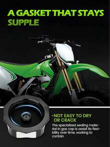 Steel Fuel Tank Cap For KX85/KX100/KLX110L/KX250F Dirt Bikes, Fits KX85 KX100 14-23/KX250 05-08 19-23/KLX110L 10-20/KX250F KX450F 06-18/KX450 19-23/KLX450R 08-15 - A - View 3