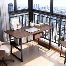Computer Desk, Office Desk, 80*40*72 Cm, Modern Style, For Study, Bedroom, Living Room, Wood/Rustic Brown - Brown - View 6