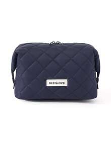 Fashionable Multifunctional Quilted Cosmetic Bag, Portable Zipper Travel Toiletry Bag, Classic Large Capacity Puffy Makeup Organizer, Casual Handbag, Warm Down-Like Texture Small Bag, Suitable For Vacation Travel, Weekend Trips And College Dorm Daily Use - Multicolor - View 16
