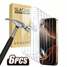 Mr. War Gorilla 6pcs, High-Definition Tempered Glass Screen Protector. Compatible With IPhone Ultra/18 Pro Max/18 Pro/18/17e/17 Pro Max/17 Air/16 Pro Max/16E/16 Plus/15 Pro Max/14/13/12/11 Pro Max/X/XR/XS Max And Other Series, Anti-Fingerprint, 9H Hardness, Shockproof And Anti-Drop, Perfect Fit, Compatible With Phone Cases, High Transparency, High Definition, Comprehensive Protection For Your Phone. - Clear - View 41