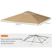 Canopies, Gazebos, Pergolas & Accessories - 米色 + 聚酯纖維 - 查看 2