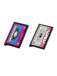 Vintage Cassette Tape Design Pop-Up Card Holder, Portable Scratch-Resistant Pop-Up Card Wallet With Secure Hidden Card Slot For ID And Credit Cards, Multi-Scenario Gift For Music Lovers, Suitable For Commuting, Travel, Dorm Use, Ideal Gift For Valentine's Day, Mother's Day, Teacher's Day, Back To School And Independence Day - Multicolor - View 23