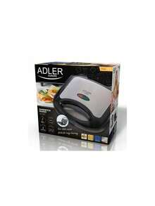 Adler Sandwich Maker, Sandwich Toaster, Panini Press - 850W, Non-Stick Plates, Thermostat Indicator Light, Anti-Slip Feet - EU E Type Plug(220-240V) - View 11