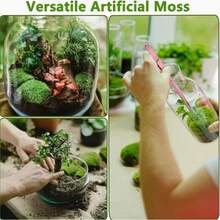 20-500g Artificial Moss Lawn, Realistic Faux Moss, Fake Moss Micro Landscape Arrangement, Lifelike Green Plant Lawn, Suitable For Micro Landscape, Green Plant Lawn, Potted Plant Window Sill Decoration, Landscape Design, Handmade DIY And Home Decor - Multiple Styles - View 4
