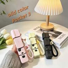 غطاء حماية سيليكوني مقاوم للصدمات لكاميرا Olid Color Pocket 3 بتصميم كرتوني لطيف مع حزام يد - مشاهدة 1