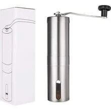 Manual Grain‑Grinding Apparatus Made Of Stainless‑Steel Casing, The Stepless Regulating Structure Alters The Fineness Of Processed Powder. - Silver - View 6