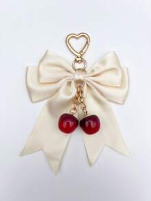 1pc Fashion Handmade Bowknot Keychain Pendant, Pearl Chain Tassel Accessory, Backpack Charm, Charming Women's Bag Decoration, Y2K Style Phone Accessory, Women's Car Accessory, Cute Back To School Gift - Multicolor - View 18