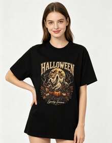 Women T-Shirts - 黑色 - 查看 8