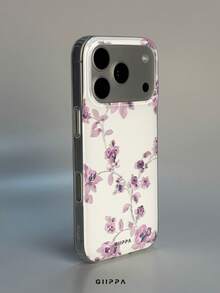 GIIPPA 1件小花卉圖案設計手機殼，適用於Phone 17 Pro Max，相容於Phone 16 Pro Max、15 Pro Max、14 Pro Max，韓系高端時尚趣味手機殼，相容於11/12/13/14/15/16 Pro Max Plus，優雅設計適合男女使用，聖誕節、情人節、復活節、婚禮季和生日送給女友的完美禮物！ - 粉色 - 查看 3