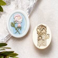 1pc Floral Embossed Wax Seal Stamp Copper Head - Perfect For Love Letters, Invitations, Holiday Cards, Journals, Scrapbooking, DIY Crafts - Embossed Floral Stamp Head/1Pcs - View 17
