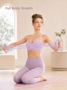 Exercise Yoga Resistance Band Features 6 Adjustable Resistance Levels, Suitable For Shoulder And Back Training, Yoga Resistance Training, And Is Ideal For Home Gym Workouts And Fitness Training. It's A Portable Fitness Accessory. - Multicolor - View 2