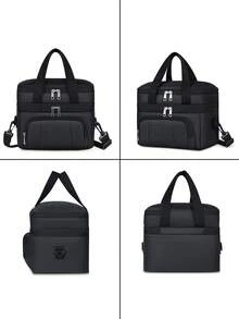 NEWHEY Men's Lunch Boxes Double Compartment Insulated Lunch Bags Lunch Bags Reusable Thermal Lunch Boxes For Adults Large Capacity Drip-Proof - Multicolor - View 8