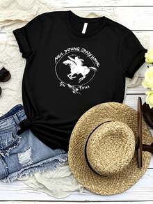Women T-Shirts - 黑色 - 查看 1