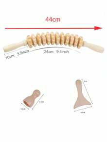 Wooden Massager | Made Of Natural Solid Wood Roller From China (Straight And Curved Rods) | Relieve Muscle Tension And Improve Cellulite | Body Shaping | Essential Home Massage Tool | Unisex Health Tool | Holiday Health Gift - View 23