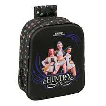 Safta KPop Demon Hunters K-Pop 惡魔獵人音效書包，迷你款，3D 兒童房 LED 燈，兒童款，雙人款，可擴展，3D 熱成型 - 3D立體書包 - 查看 2