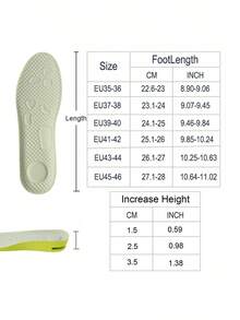 COSYLEE 2 Pairs/4 Pieces Air Cushion Height Increasing Insoles, Latex High Elasticity Shock Absorbing Breathable Shoe Pads - 2 Pairs - Green - View 3