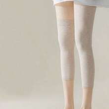 1 Pair Seamless Breathable Warm Knee Socks, Seamless Design, Suitable For Outdoor And Casual Use For Women And Men - Multicolor - View 3