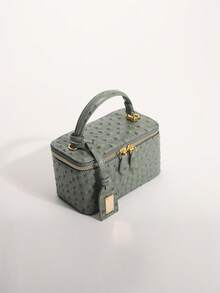 Tie-Dye Polka Dot Handheld Box Bag Versatile Zipper Small Square Bag Chain Shoulder Crossbody Bag Suitable For Commuting And Shopping - Green - View 5