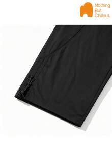 NBCT Women's Multi-Pocket Adjustable Hem Pants, Unique Split Line Design, Loose Fit Functional Long Pants For Outdoor Hiking, Camping And Commuting - Black - View 4
