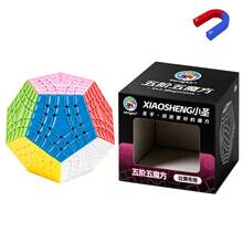 sengso Khối Rubik tốc độ Megaminx nam châm 4x4 5x5, 240 nam châm, hình khối 12 mặt, lực căng điều chỉnh được, xoay chuyên nghiệp, phù hợp cho thanh thiếu niên và người lớn, quà tặng Halloween Giáng Sinh - Nhiều màu - Xem 9