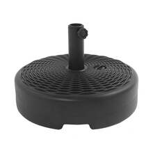Portable, Refillable Umbrella Stand, Water Or Sand-Filled Base For Patio, Garden, And Umbrella Poles - Black - View 1