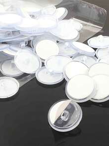 100pcs Transparent Plastic Wall Hooks With Strong Adhesive Backing, Easy Installation No Trace, Suitable For Party Decoration, Home DIY Projects, Kitchen, Bathroom, Bedroom, Closet, Office, Garage, Dorm, Entryway Fashionable Hanging Solution - Multicolor - View 4