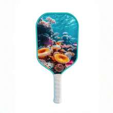 Raket Pickleball Kasual dengan Pola Pemandangan Laut Kreatif untuk Meredakan Stres, Pegangan Anti Selip, Ramah untuk Pemula, Desain Unik, Cocok untuk Penggunaan Pribadi atau Hadiah - Mint Blue - View 5