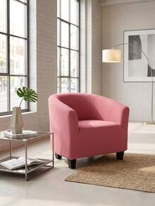 High Elastic Waffle Knit Armchair Slipcover, Full Wrap Stretch Sofa Chair Cover, Machine Washable Pet Friendly Furniture Protector, Dustproof Bench Sofa Slipcover - Multicolor - View 13