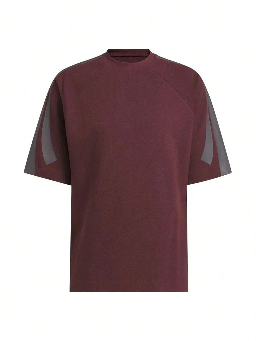 Adidas Summer Unisex Basketball Sports Short Sleeve Crew Neck Casual T-Shirt JD6140 - Aurora Gem Red - View 1