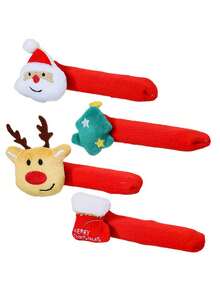 1pc Christmas Door Handle Decoration Set, Includes Bell Reminder And Detachable Hanging Ornaments (Santa Claus, Reindeer, Christmas Tree, Stocking) - Easy-To-Stick Hook, Suitable For Indoor And Outdoor Holiday Door And Cabinet Decoration - Durable - Door Hanging Decoration, Christmas Decoration, New Year - Multicolor - View 6