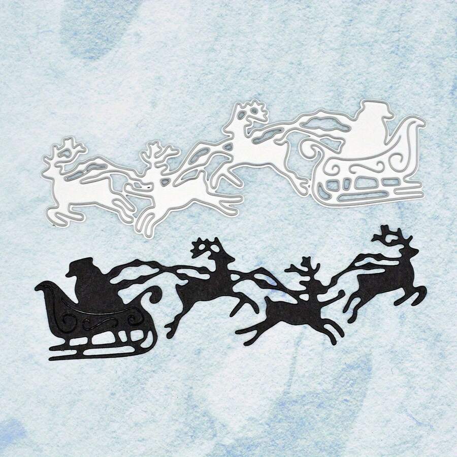 1pc Christmas Metal Cutting Die, Suitable For Scrapbooking And Handmade Crafts, DIY Embossing Template, Handmade Greeting Cards And Gift Card Making Tool